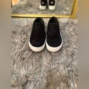 Steve Madden Black Gills Platform Slip On Sneakers